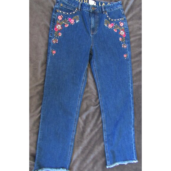Kate Spade High Rise Cropped Jeans Blue Size 28 - Picture 1 of 8